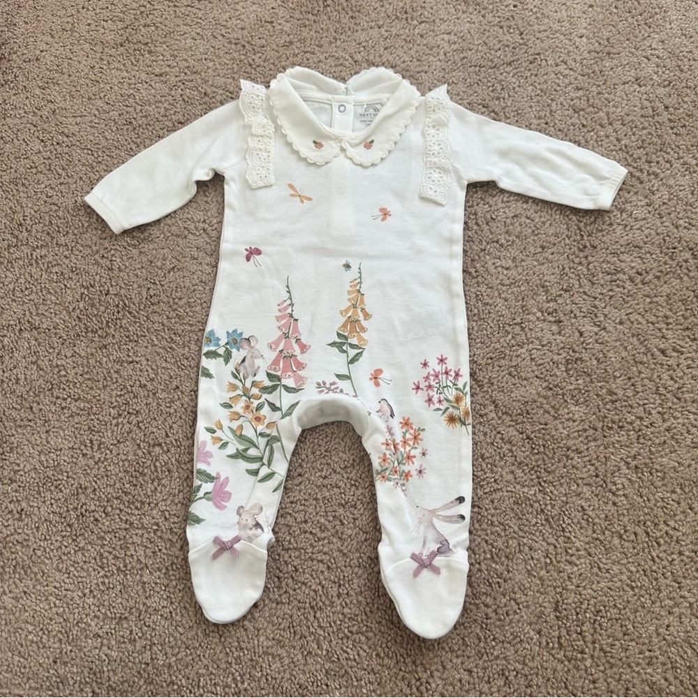 Next Floral Print Kids One Piece Size:0-3